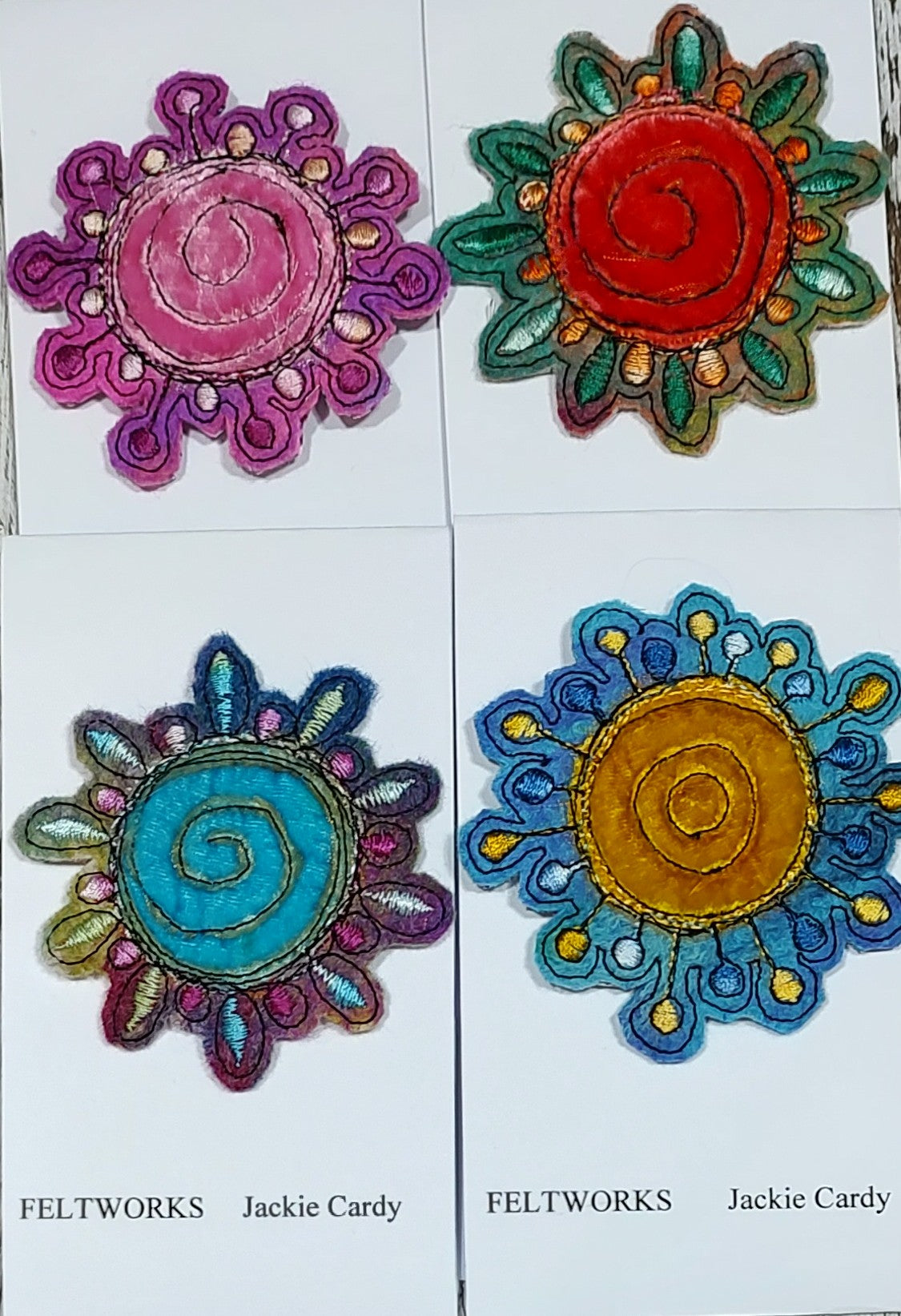 Feltworks brooch