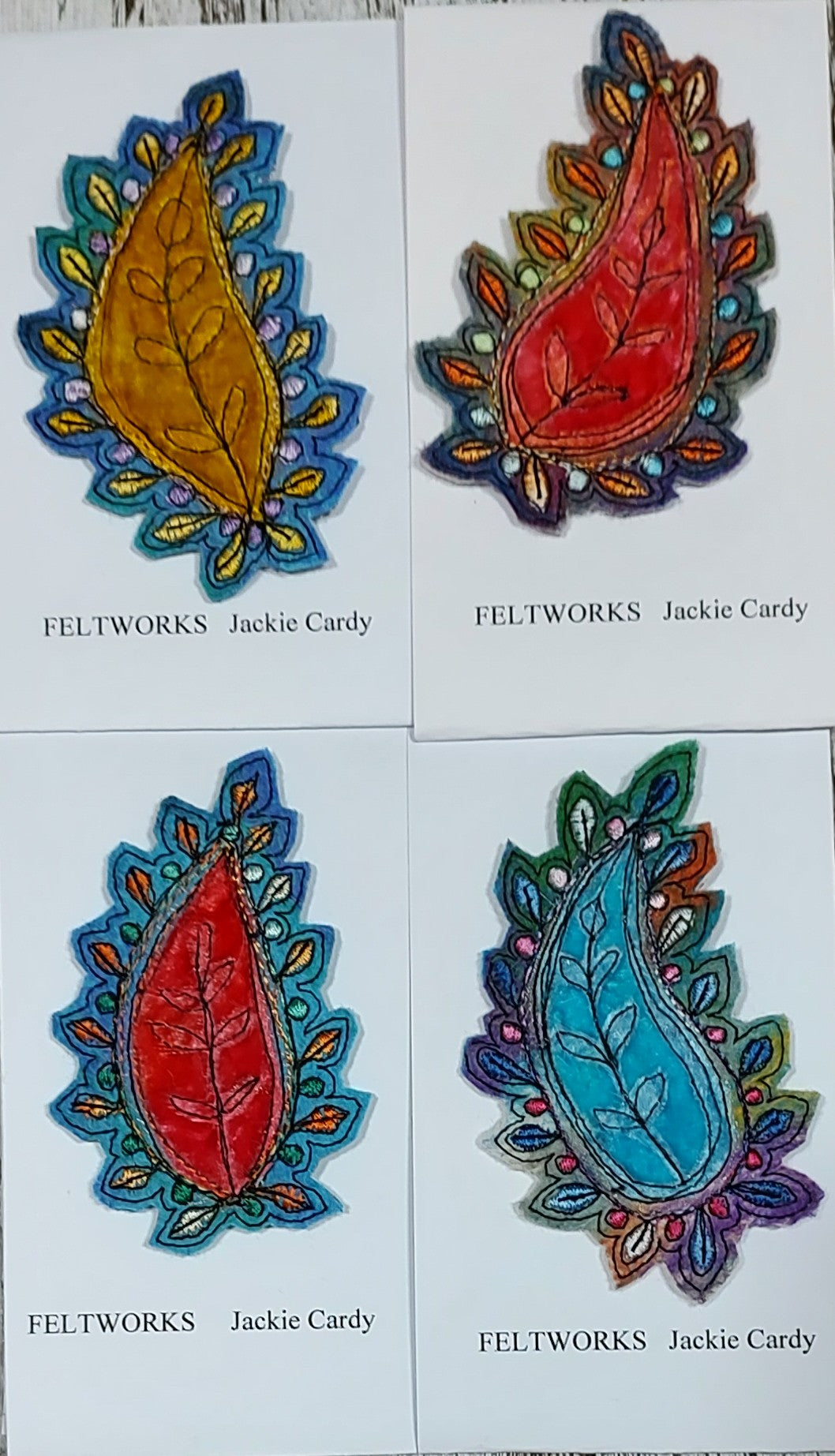 Feltworks brooch