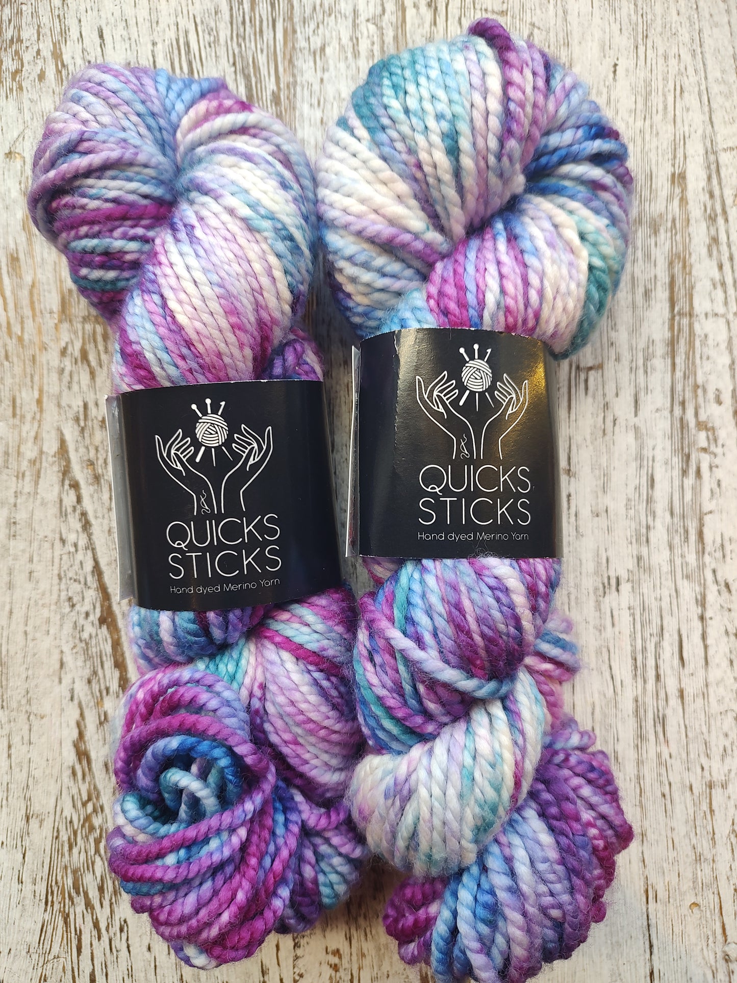 Quick Sticks Hand-dyed Merino Chunky