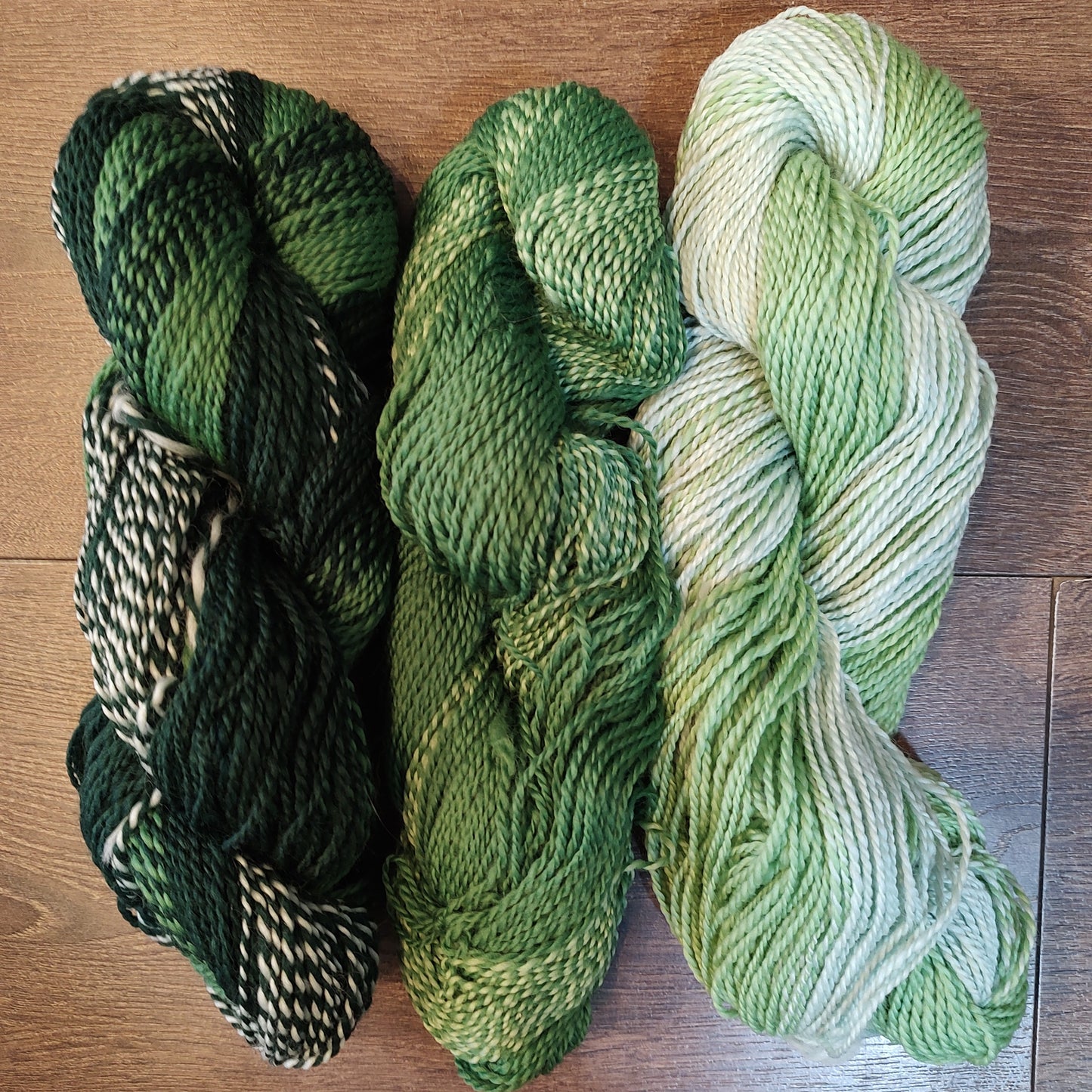 Yarn - Handspun yarn Greens- 51