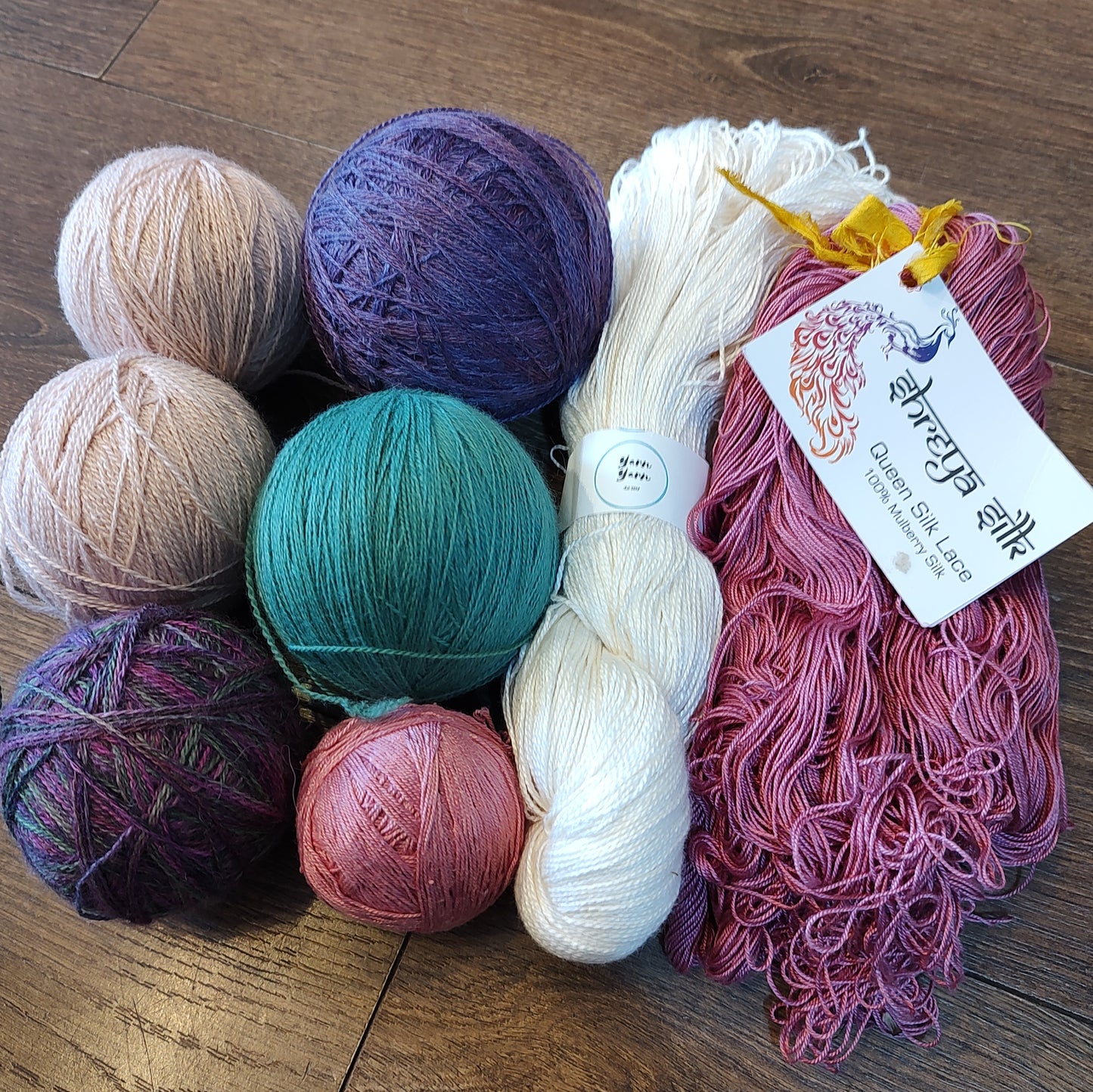 Yarn - selection of fine silky yarns - 94