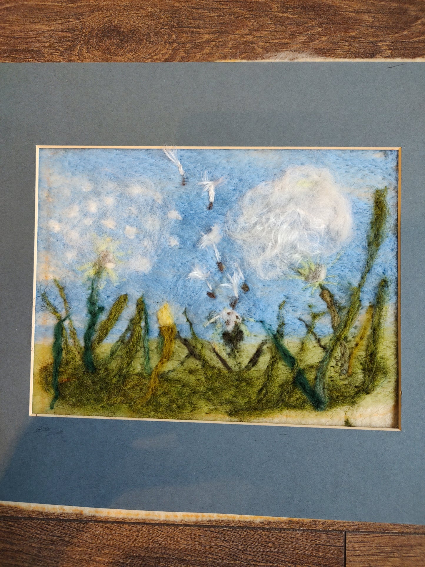 Needlefelt Art: Dandelions