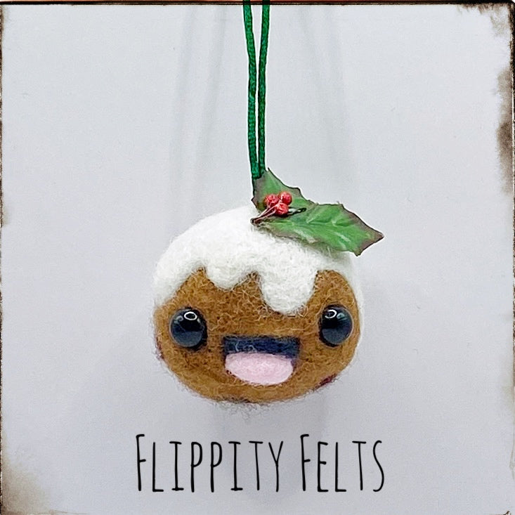 Needlefelt a Christmas Pudding