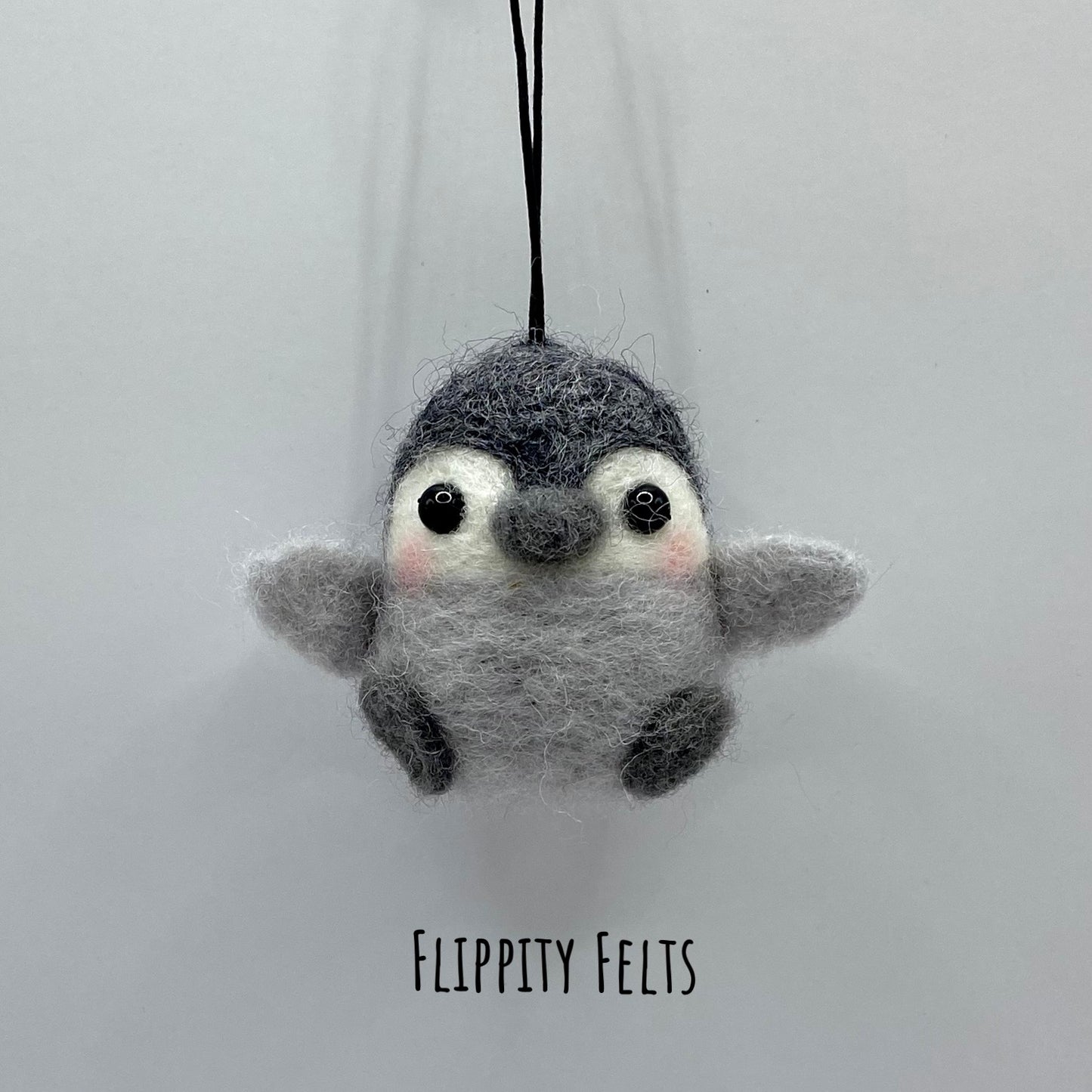 Needlefelt a Baby Penquin Ornament