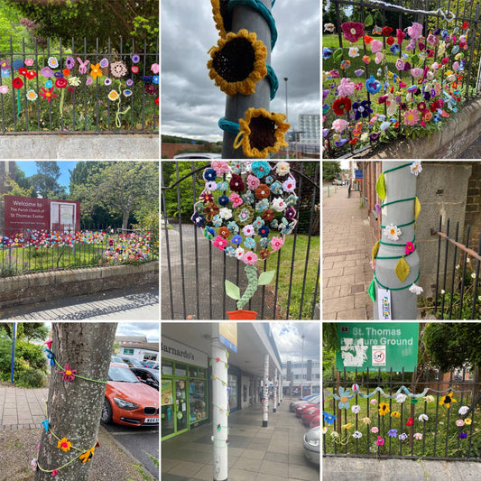 Festival of St Thomas Floral Yarn Bombing