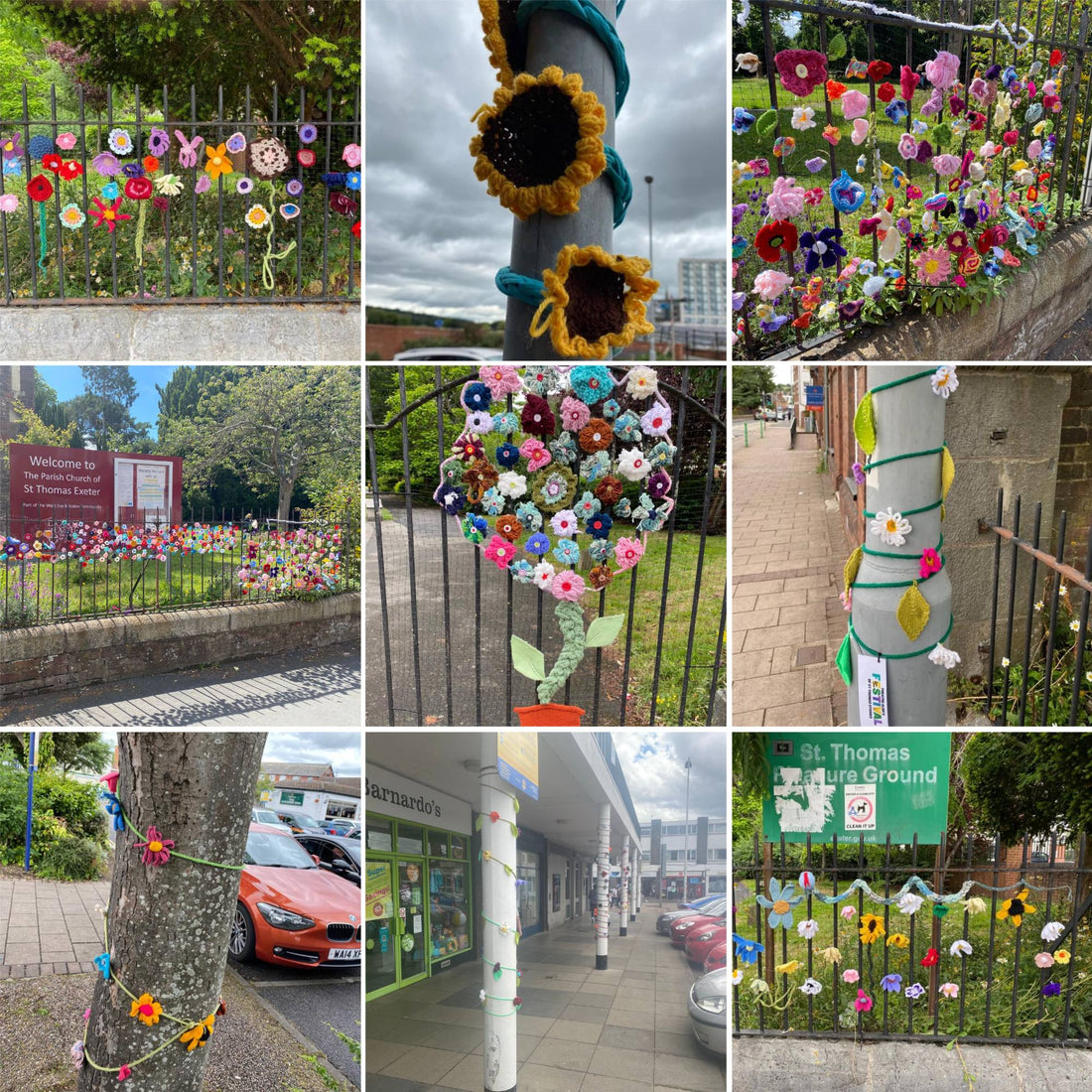 Festival of St Thomas Floral Yarn Bombing