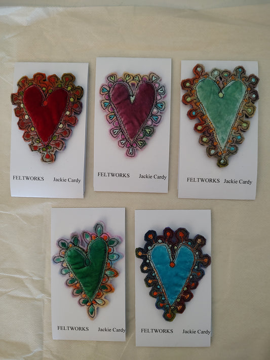 Feltworks brooch
