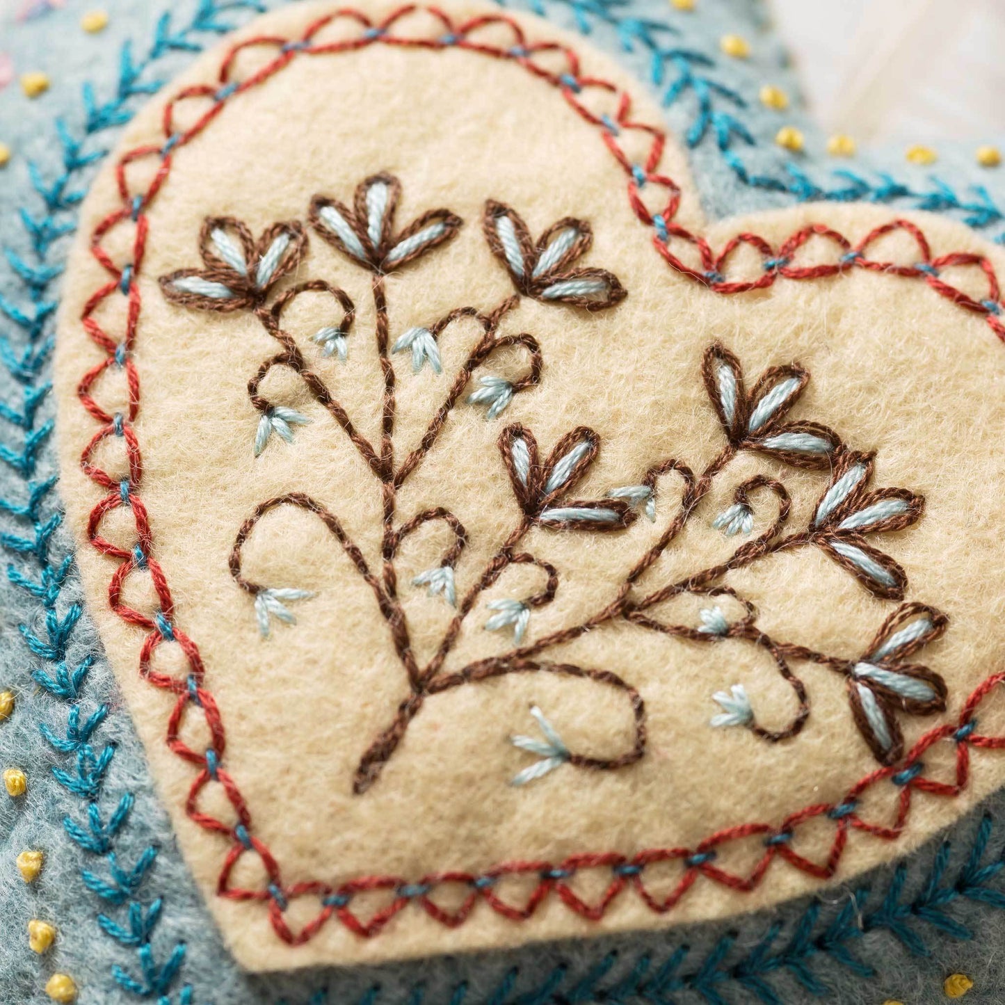 NEW! Embroider a Corrine Lapeirre Heart ornament