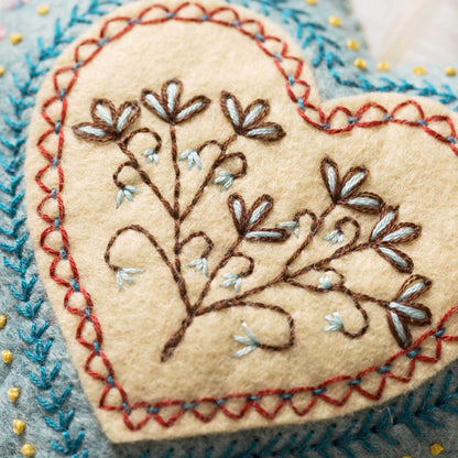 NEW! Embroider a Corrine Lapeirre Heart ornament