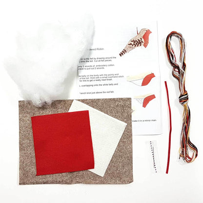 NEW! Embroider a Corinne Lapierre Robin ornament