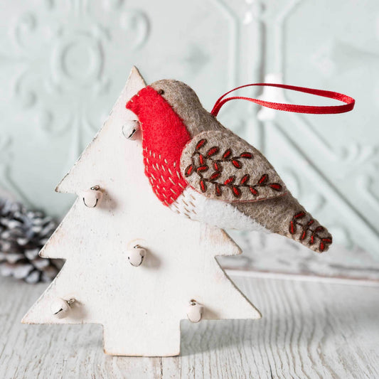 NEW! Embroider a Corinne Lapierre Robin ornament