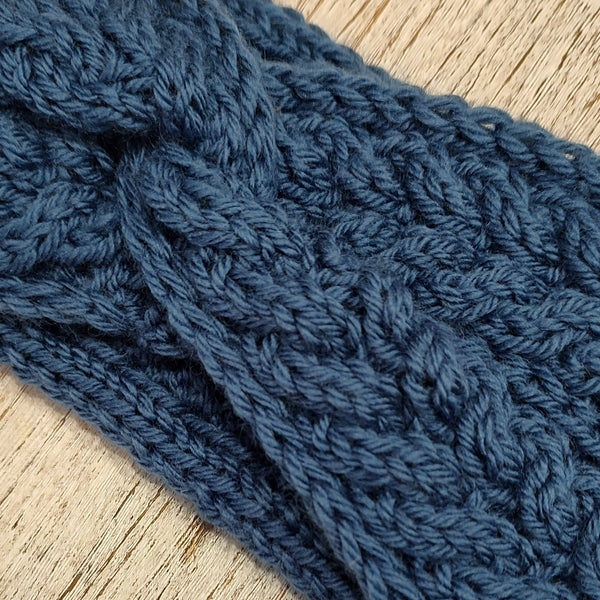 Next step knit: Cable headband with a twist