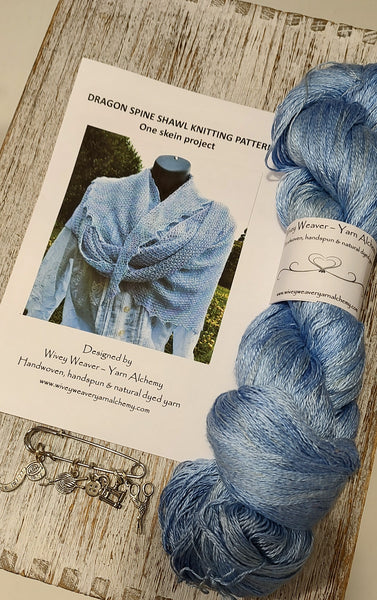 Dragon Spine Shawl knitting kit