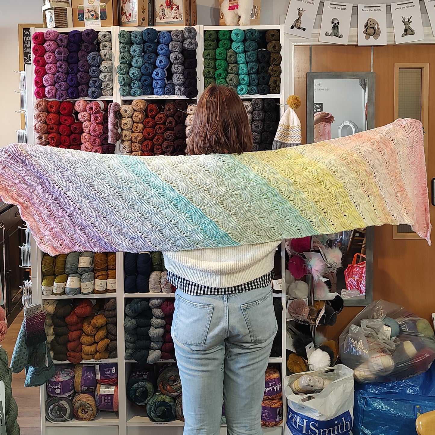 Knitted shawl - Wrap it Real Good by Ambah Obrien