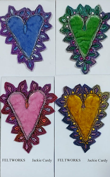 Feltworks brooch