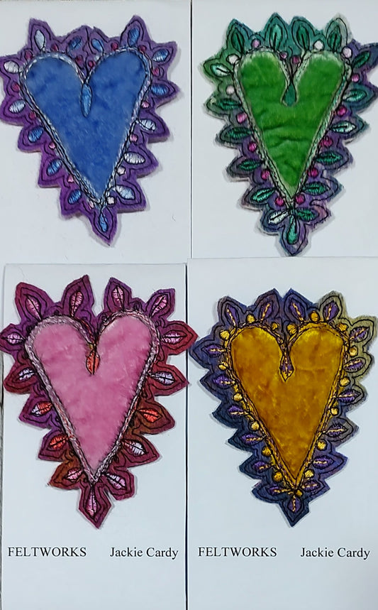 Feltworks brooch