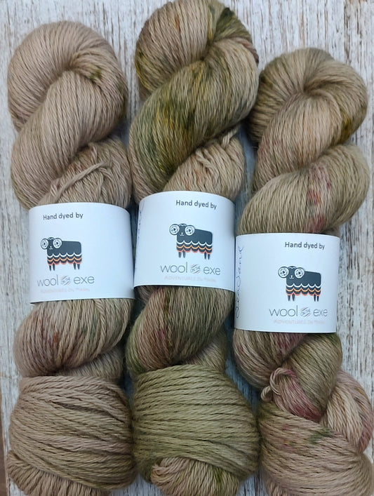 Hand dyed baby alpaca & silk DK