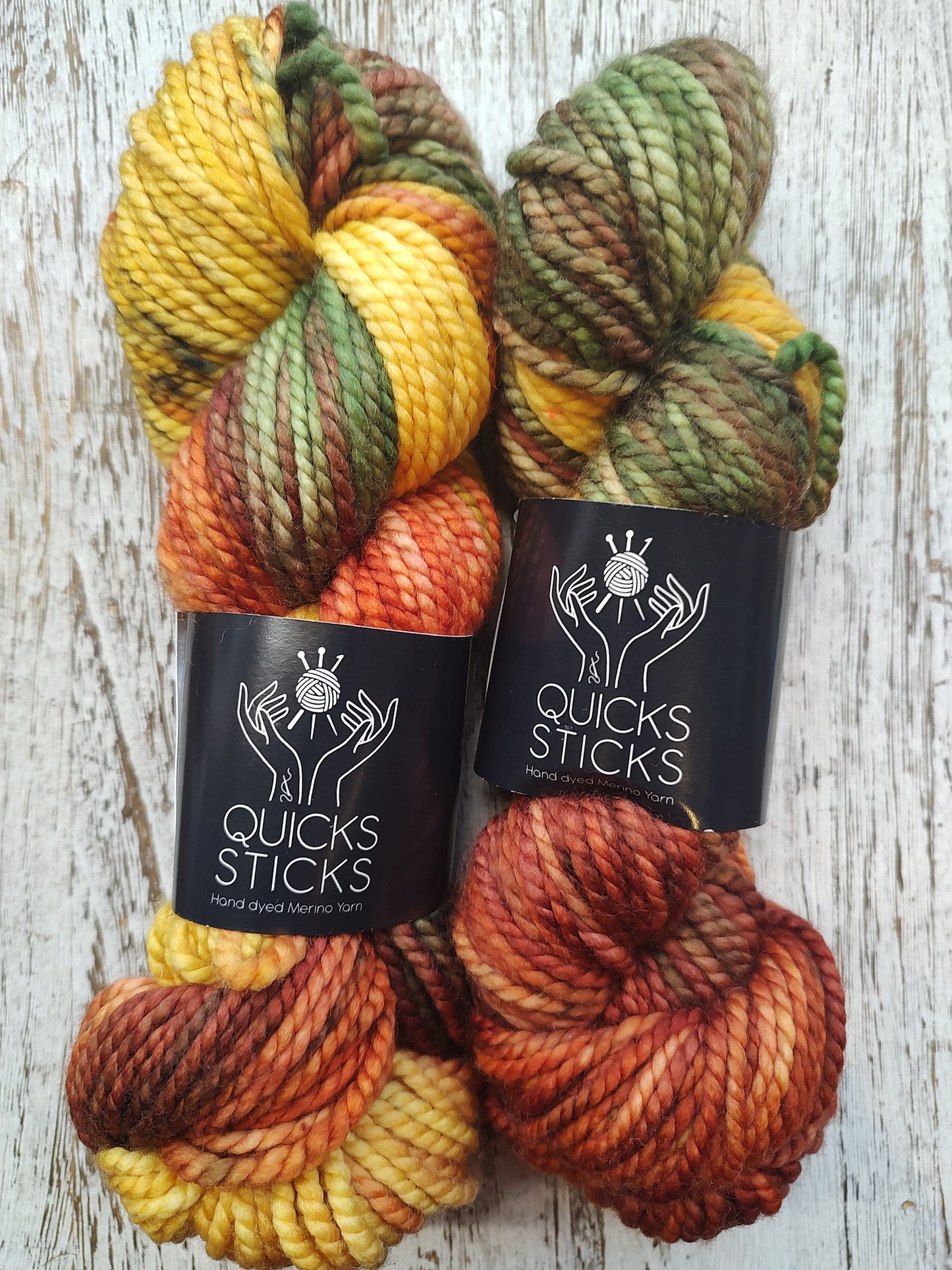 Quick Sticks Hand-dyed Merino Chunky