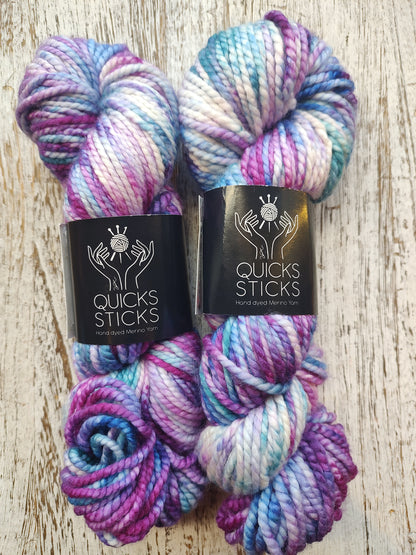 Quick Sticks Hand-dyed Merino Chunky