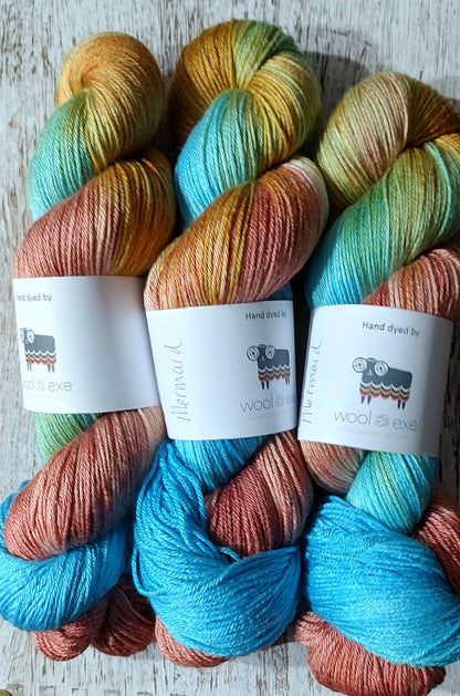 Merino & Silk 4 ply - hand-dyed