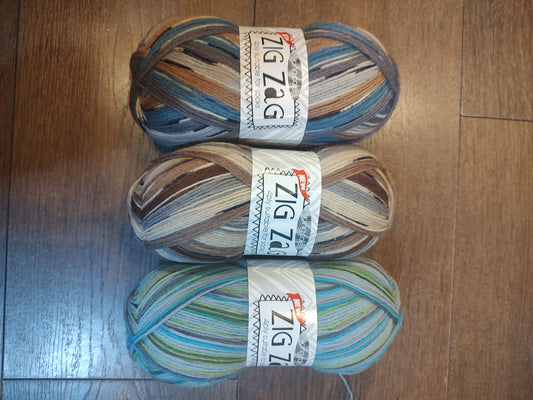 Yarn - Sock Yarn King Cole Zig Zag - 9