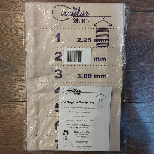 Bag - Circular needle hanger