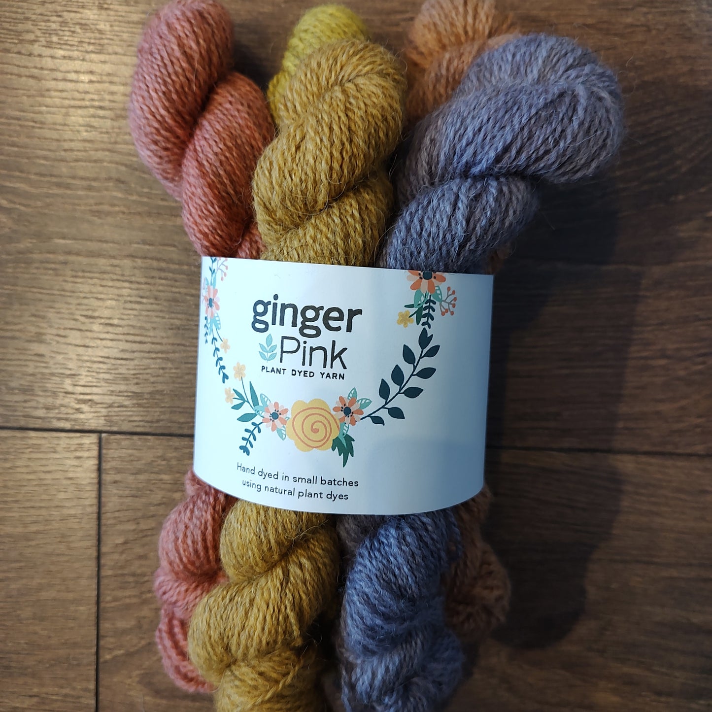 Yarn - Ginger Pink Natural Dye Mini Skein Bundle - 20