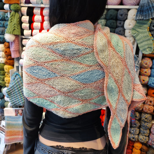 Handmade - Knitted Shawl - 16