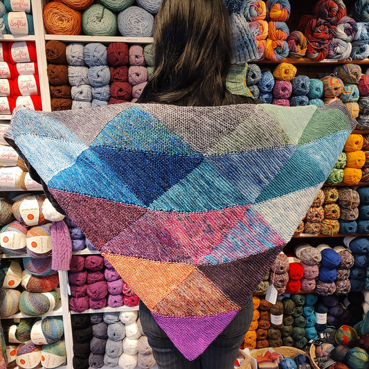 Handmade - Calico Quilt Shawl - 22