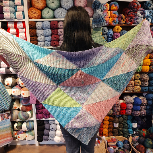 Handmade - Calico Quilt Shawl - 23