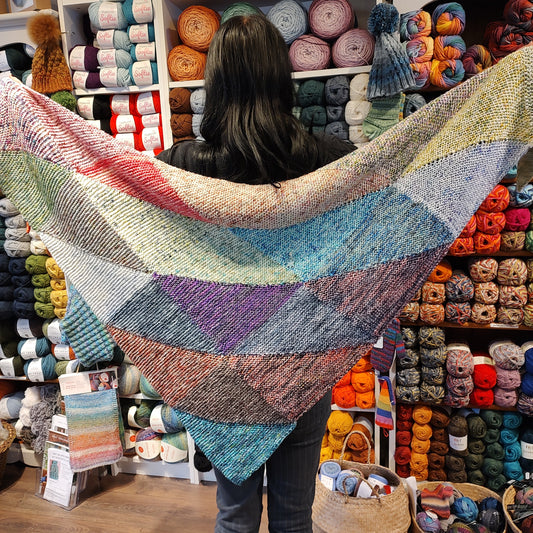 Handmade - Calico Quilt Shawl - 24