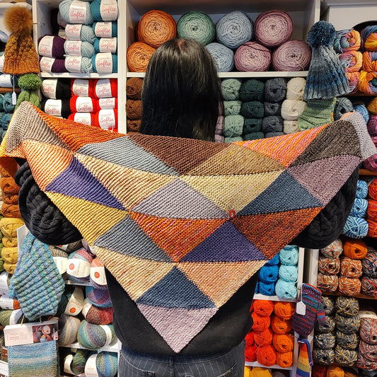 Handmade - Calico Quilt Shawl - 25