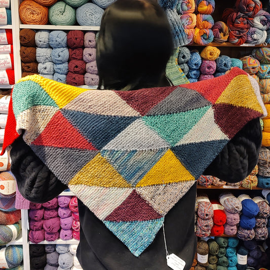 Handmade - Calico Quilt Shawl - 26