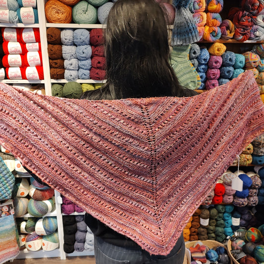 Handmade - lace beaded shawlette - 37