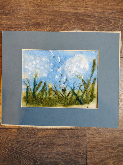 Needlefelt Art: Dandelions