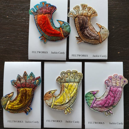 Feltworks brooch