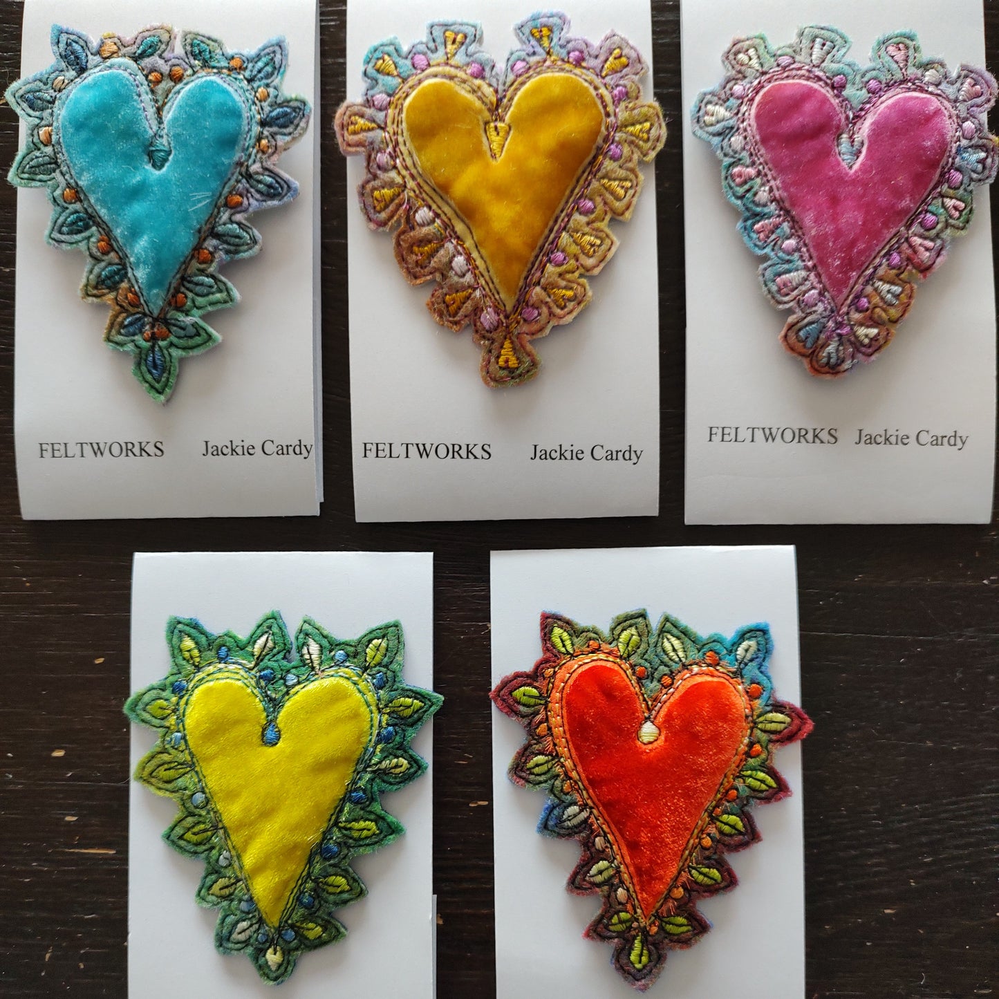 Feltworks brooch