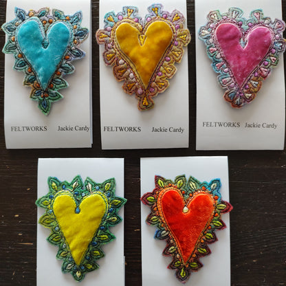 Feltworks brooch