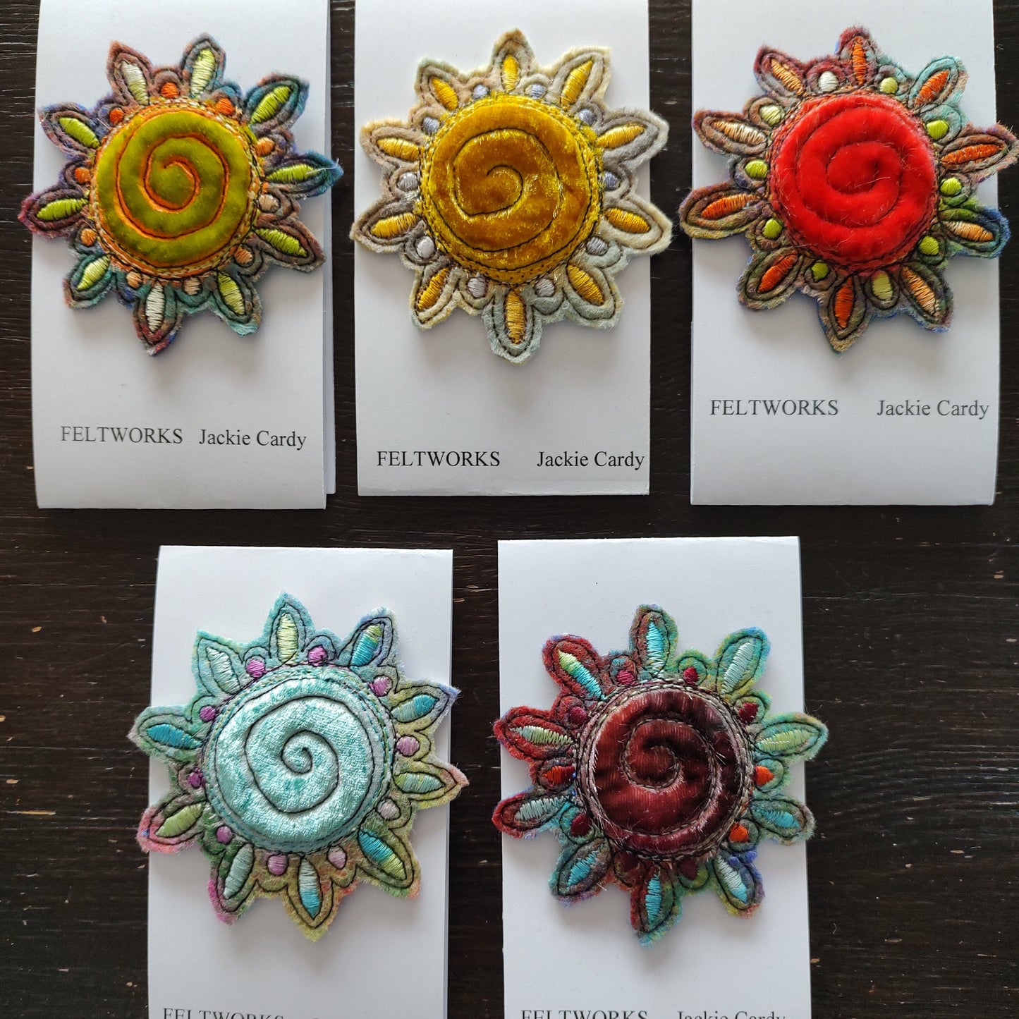 Feltworks brooch
