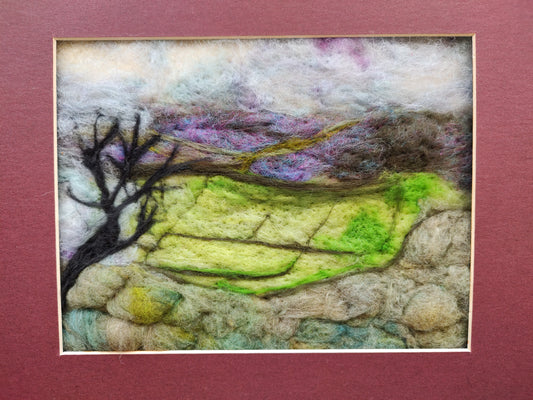 Needle felt Art - Dartmoor Landscape