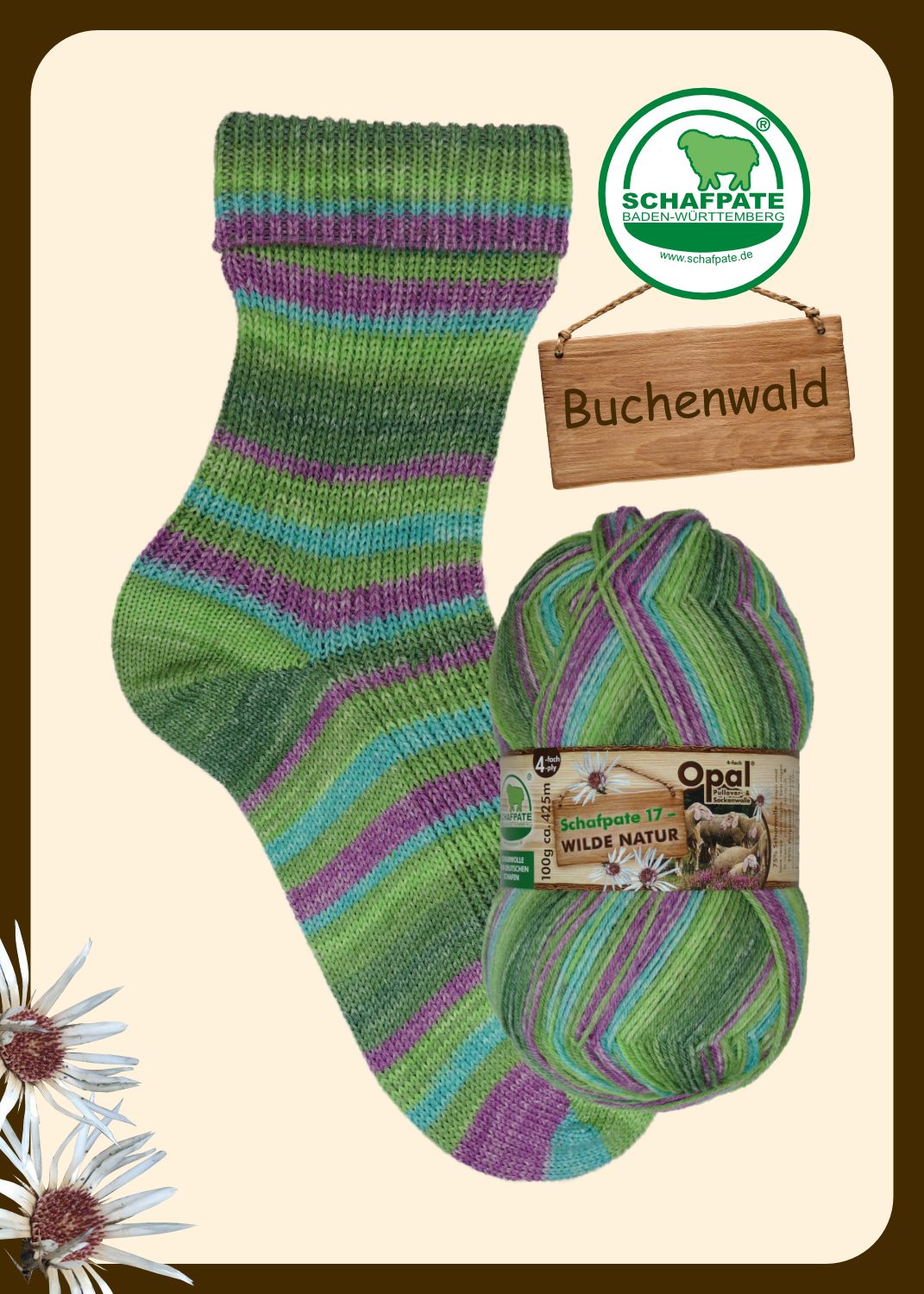 Opal Schafpate 17 Wild Nature 4 ply