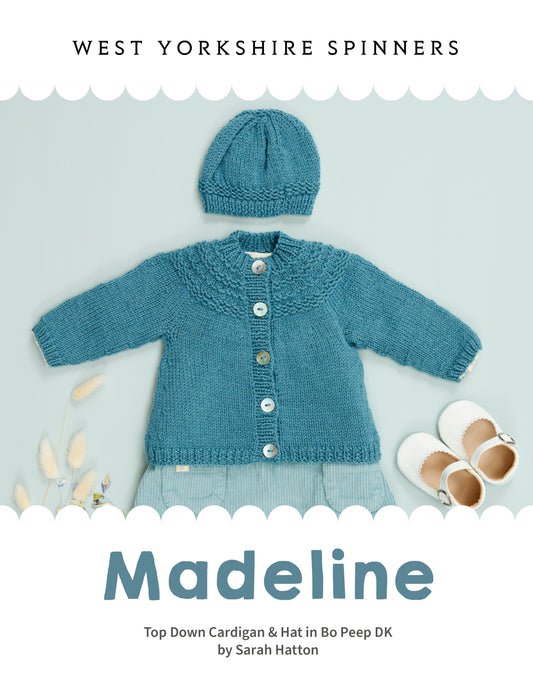 Madeline Yoke Cardigan and Hat pattern