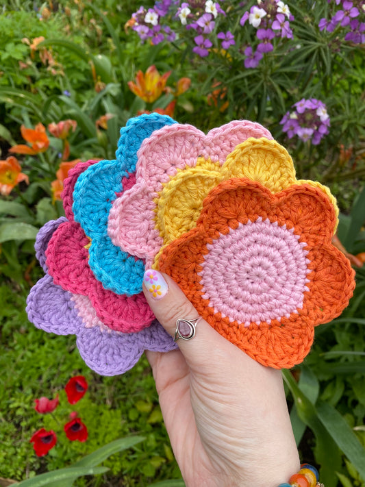 Next step crochet: Flower Coaster