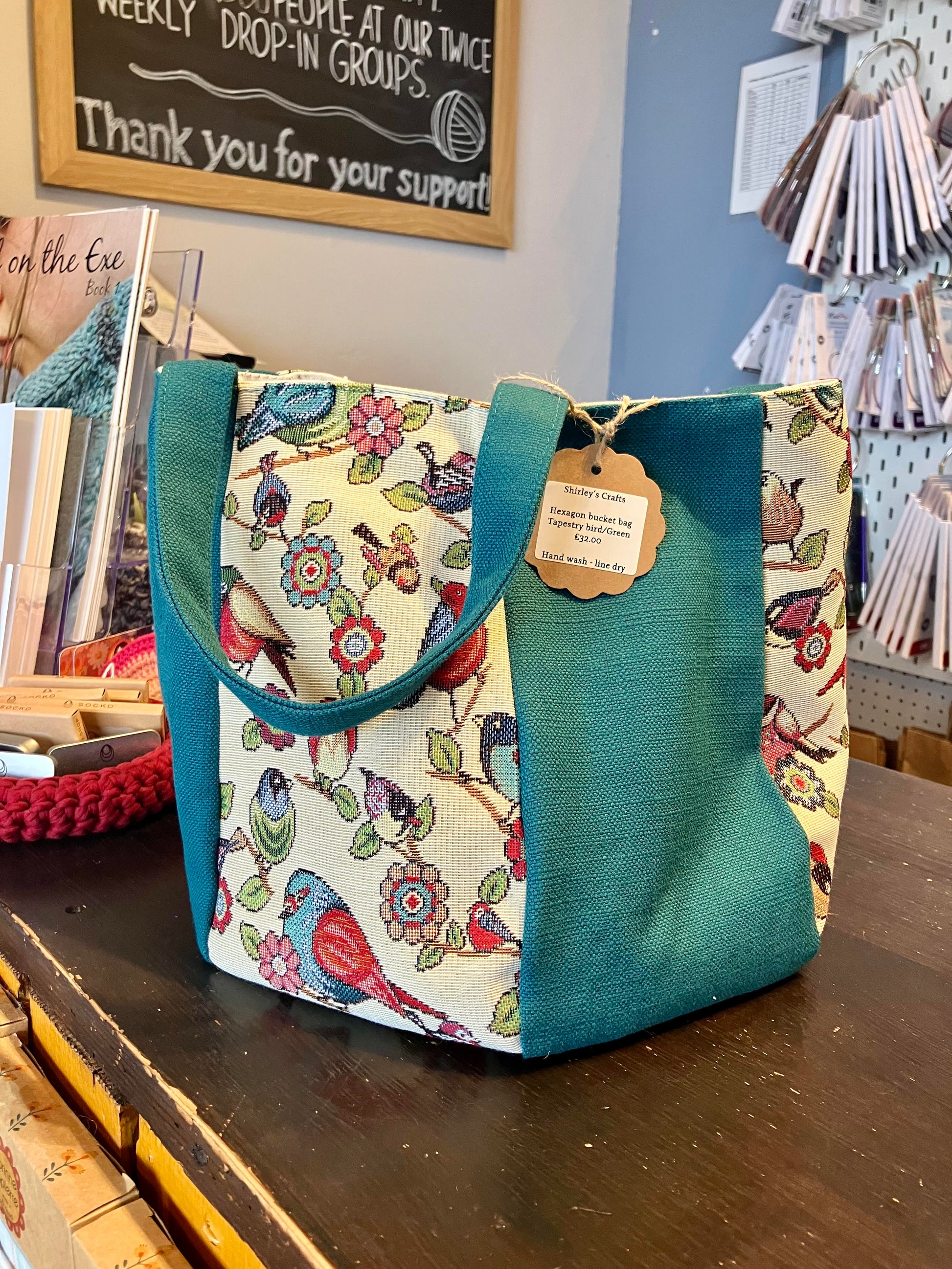 Hexagon Bucket Bag – Wool on the Exe - Main Image