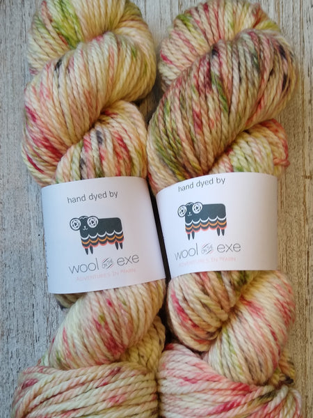 Hand dyed Merino chunky