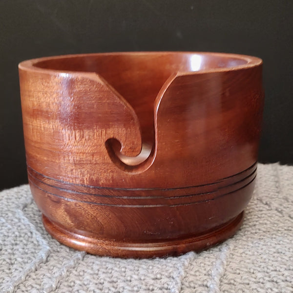 Hand-turned yarn bowls