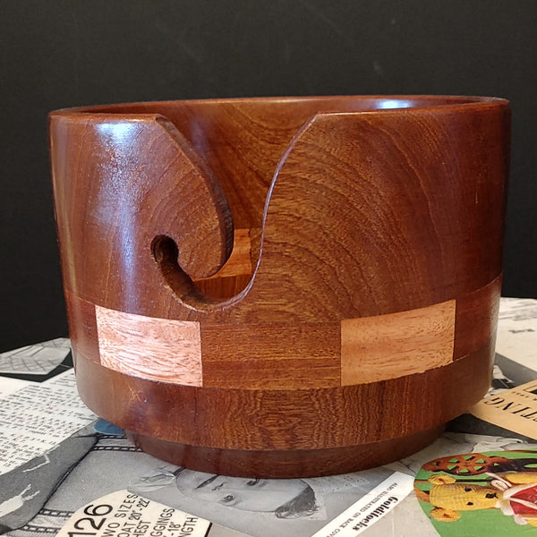 Hand-turned yarn bowls
