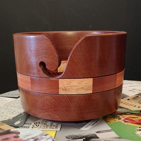 Hand-turned yarn bowls