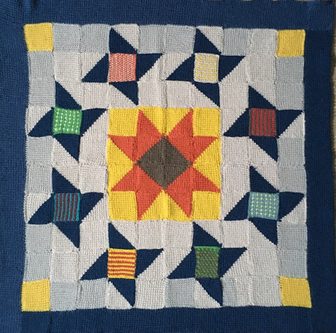 Friendship Star Patchwork Blanket CAL pattern