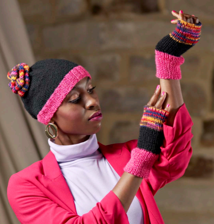 Zandra Rhodes Hayley knit & crochet hat patterns